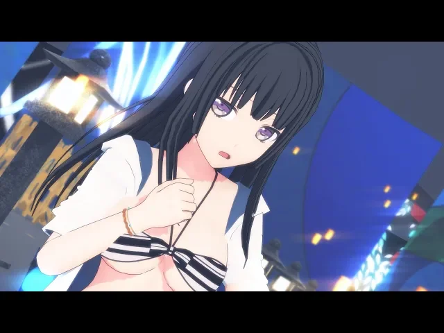 【mmdバンドリ】『極楽浄土/gokuraku jodo』by 白金燐子(水着)【1440p60fps】